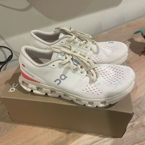On Cloud Women's White Running Shoes